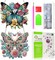 2 Pcs Diamond Painting Kits Hanging Pendant,Diamond Art Kits for Adults,Special Shaped Diamond Art Butterfly Window Ornaments Diamond Art Suncatchers for DIY Crafts Gift and Decor,Box Package